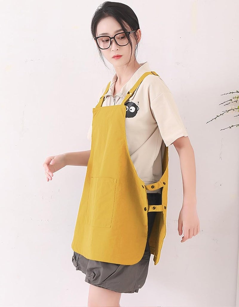 NEWGEM Waterproof Apron with Pockets for Women Cooking Painting Baking Gardening - Image 3